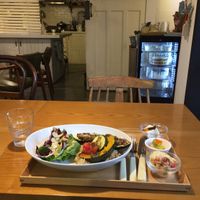 eggplant steak at Cook and Book 쿡앤북 in Seoul