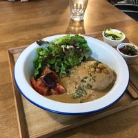 Brown Rice Burger at Cook and Book 쿡앤북 in Seoul