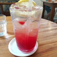 Korean five flavor berry (omija) lemonade at Cook and Book 쿡앤북 in Seoul