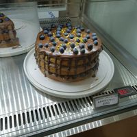 Blueberry choco cake at Cook and Book 쿡앤북 in Seoul