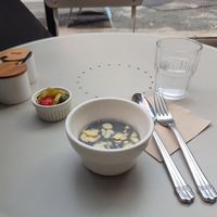 sesame seed soup  at Cook and Book 쿡앤북 in Seoul