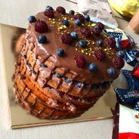 Choco-berry cake at Cook and Book 쿡앤북 in Seoul