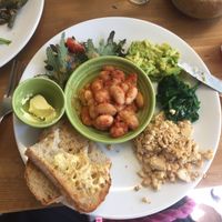 Had lunch here with two others, two vegans. I had a very tastefull vegan breakfast and a raw cake to take away. Highly recommend at The Wild Fig in Totnes