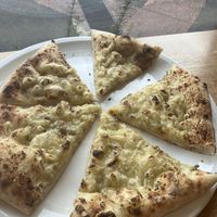 Garlic foccaccia with *cheez*  at San Lorenzo  in Toorak