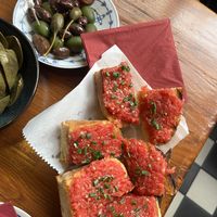 Pan con Tomate und Oliven (beides vegan)  at Stadtschenke Saarbrücken in Saarbrucken
