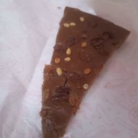 Castagnaccio at Trattoria Sciamadda in Genoa