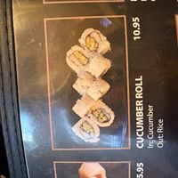 Vegan optionns  at Idy Sushi Rolls in Idyllwild