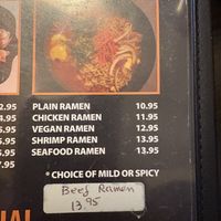 Vegan Ramen option  at Idy Sushi Rolls in Idyllwild