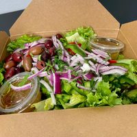 Italian salad (comes w/out cheese unless you add it) at Modena Pizza & Pasta in Seattle