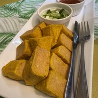 Fried tofu is really good   at Zaap Spicys in Phuket