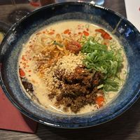 Vegan ramen with soy milk broth  at SIN Ramen in Stockholm