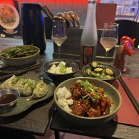 Selection of vegan starters/smaller dishess  at SIN Ramen in Stockholm