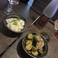 The cucumber was so yummy!  at SIN Ramen in Stockholm