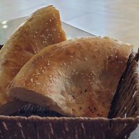 Bread is vegan at Bukhara Tower Restaurant in Bukhara