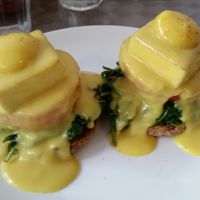 the benedict at Doug McNish Public Kitchen in Toronto