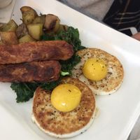 vegan eggs! at Doug McNish Public Kitchen in Toronto