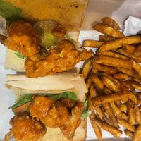 Buffalo cauliflower po-boy   at One More Pie in New Orleans