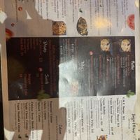 Second page of menu with vegan labels   at One More Pie in New Orleans