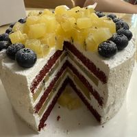 Vegan cake ordered a few days in advance   at Vegan Bakery Idam in Gunsan