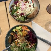 Bowl vegetarian with Feta and Bowl vegan  at Enzyme in Montpellier