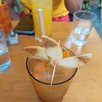 Pumpkin mocktail, kéfir de pomme at Enzyme in Montpellier
