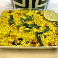 Pohe at Chaat Bazaar in Dubai