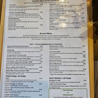 Menu at Just One More Bike in Horncastle