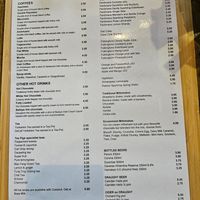 Menu at Just One More Bike in Horncastle