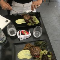 Portobello burgers  at 42 Degrés in Paris