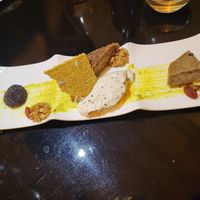 Raw cheese platter (degustation de Trois frawmages) at 42 Degrés in Paris