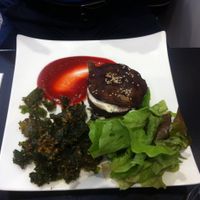 Mushroom burger at 42 Degrés in Paris