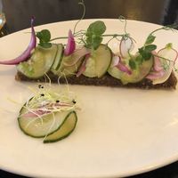 Pickles tartine at 42 Degrés in Paris