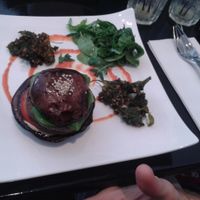 champignon hamburger at 42 Degrés in Paris
