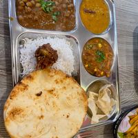 Vegan thali plate  at Manjeera - Food Stall in Pontypridd