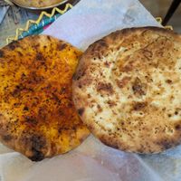 Chilli naan and garlic naan at Manjeera - Food Stall in Pontypridd