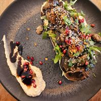 Bread "Hummus Gemüse" at Boho Brunch Café in Dusseldorf