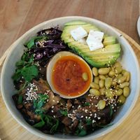 Poke Bowl vegan at Boho Brunch Café in Dusseldorf