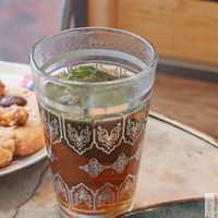 Mint tea at Houmous Jo in Montreuil