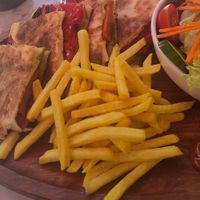 Vegan toasted sandwich at Mr.Dumpling Mantı - Sirkeci in Istanbul