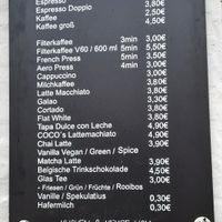 Drink menu at boenchen Schmackofakt in Friedrichstadt