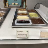 Vegan ice cream options  at Yolé in East London