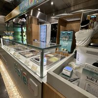 Vegan ice cream options  at Yolé in East London