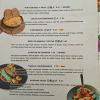 Breakfast menu at Jumandy RoofTop in Quito