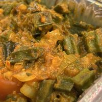 Okra the finger licking of the ladies fingers  at Saji's  in Gateshead