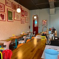 dining area at Shahar in Louisville