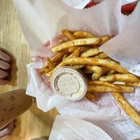 Fries with ranch #Veganuary at Shahar in Louisville