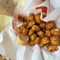 Tots with house sauce #Veganuary at Shahar in Louisville