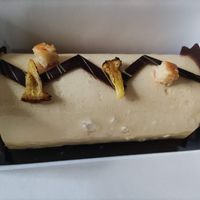 Bûche de noël vegan 2023 at La Duchesse Anne in Saumur