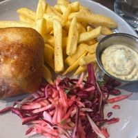 Phish and chips. The phish was awesome!  at Toil & Trouble in Brunswick East