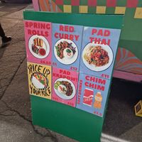 Typical menu at Chim Chim in Norwich